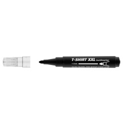 Textilmarker 1-3 mm kerek ICO T-SHIRT XXL fekete Író- irodaszer, papíráru Ico
