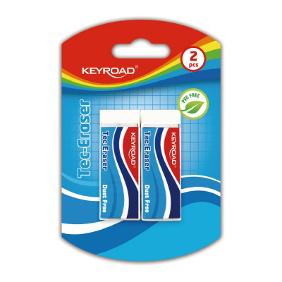 Radír, PVC mentes 2 db/bliszter Keyroad Tec Eraser Radír, PVC mentes 2 db/bliszter Keyroad Tec Eraser