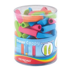 Radír, ceruzavégre PVC mentes 72 db/display Keyroad Cappy vegyes színek Író- irodaszer, papíráru Keyroad
