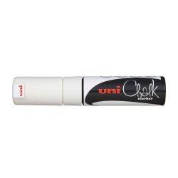 Krétamarker 8mm, Uni PWE-8K fehér Író- irodaszer, papíráru Uni