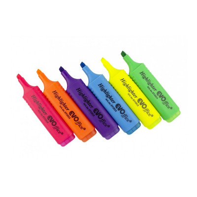 Szövegkiemelő lapos test Evo narancssárga