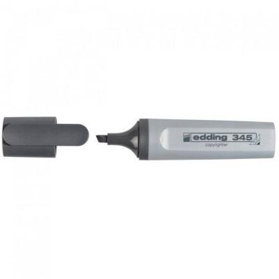 Szövegkiemelő 2-5mm, vágott Edding 345 szürke Szövegkiemelő 2-5mm, vágott Edding 345 szürke