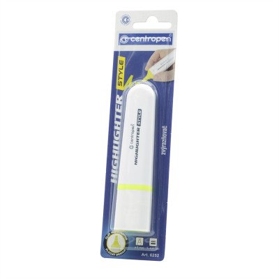 Szövegkiemelő 1-4,6mm, vágott hegyű, Centropen 6252 neon sárga Szövegkiemelő 1-4,6mm, vágott hegyű, Centropen 6252 neon sárga