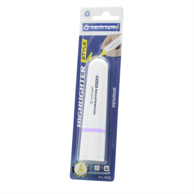 Szövegkiemelő 1-4,6mm, vágott hegyű, Centropen 6252 pasztell lila Szövegkiemelő 1-4,6mm, vágott hegyű, Centropen 6252 pasztell lila