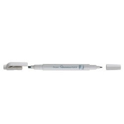 Szövegkiemelő kétvégű 1/3,5mm, vágott és kúphegyű, Pentel pasztell szürke Író- irodaszer, papíráru Pentel