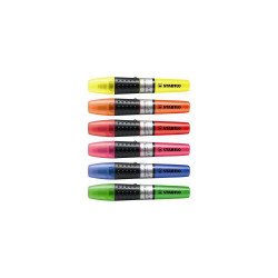 Szövegkiemelő készlet 2-5mm, vágott hegyű STABILO Luminator, 6 klf. szín Író- irodaszer, papíráru Stabilo