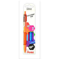 Golyóstoll nyomógombos 0,35mm, Pentel iZee 4 db-os kék,pink,lila,narancs Író- irodaszer, papíráru Pentel