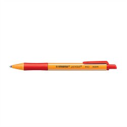 Golyóstoll nyomógombos 0,5mm, Stabilo pointball 6030/40, írásszín piros Író- irodaszer, papíráru Stabilo