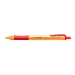 Golyóstoll nyomógombos 0,5mm, Stabilo pointball 6030/40, írásszín piros Író- irodaszer, papíráru Stabilo