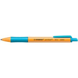 Golyóstoll nyomógombos 0,5mm, Stabilo pointball 6030/51, írásszín türkiz Író- irodaszer, papíráru Stabilo