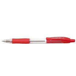 Golyóstoll 0,7mm, piros átlátszó test, Penac CCH-3, írásszín piros Író- irodaszer, papíráru Penac