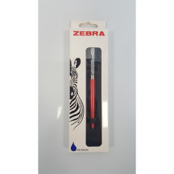 Golyóstoll nyomógombos 0,7mm, dobozban lazac test, Zebra 901, írásszín kék Író- irodaszer, papíráru Zebra