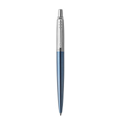 Golyóstoll Waterloo kék/fém test, ezüst klipsz 1953191 Parker Royal Jotter, írásszín kék