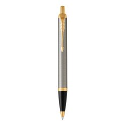 Golyóstoll csiszolt fém test, arany klipsz 1931670 Parker Royal IM, írásszín kék Író- irodaszer, papíráru Parker
