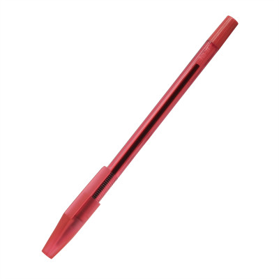 Golyóstoll 0,5mm eldobható kupakos kerek test bordázott fogórész Bluering® , írásszín piros Golyóstoll 0,5mm eldobható kupakos kerek test bordázott fogórész Bluering® , írásszín piros