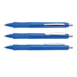 Golyóstoll nyomógombos 0,8mm, műanyag kék test Apollo K, írásszín kék Író- irodaszer, papíráru Ico