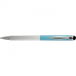 Golyóstoll metál világoskék test, Zebra Stylus Telescopic, írásszín kék Író- irodaszer, papíráru Zebra