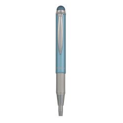 Golyóstoll metál világoskék test, Zebra Stylus Telescopic, írásszín kék Író- irodaszer, papíráru Zebra