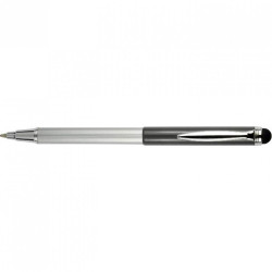 Golyóstoll metál szürke test, Zebra Stylus Telescopic, írásszín kék Író- irodaszer, papíráru Zebra