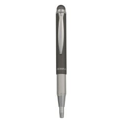 Golyóstoll metál szürke test, Zebra Stylus Telescopic, írásszín kék Író- irodaszer, papíráru Zebra