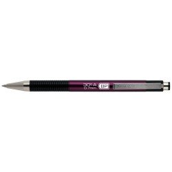 Golyóstoll 0,7mm, metál mályva test, Zebra F-301A, írásszín kék Író- irodaszer, papíráru Zebra