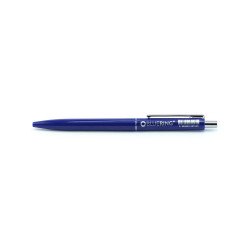 Golyóstoll 0,8mm, nyomógombos műanyag kék test, Bluering® Z3, írásszín kék Író- irodaszer, papíráru Bluering