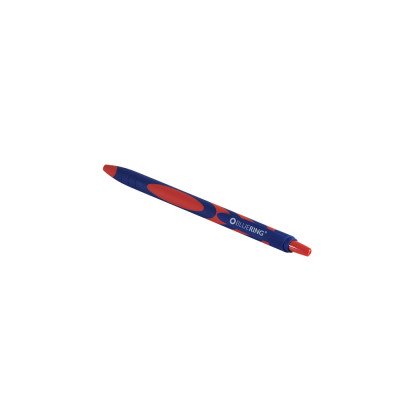 Golyóstoll nyomógombos gumírozott piros test, Bluering® F20, írásszín piros Golyóstoll nyomógombos gumírozott piros test, Bluering® F20, írásszín piros
