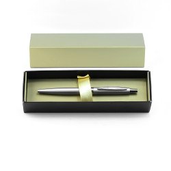 Golyóstoll 0,8mm, fém, rozsdamentes acél test, díszdobozban Bluering® Metal, írásszín kék Író- irodaszer, papíráru Bluering