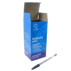 Golyóstoll eldobható kupakos Bluering® írásszín fekete Író- irodaszer, papíráru Bluering
