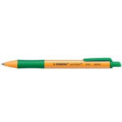 Golyóstoll nyomógombos 0,5mm, Stabilo pointball 6030/36, írásszín zöld Író- irodaszer, papíráru Stabilo