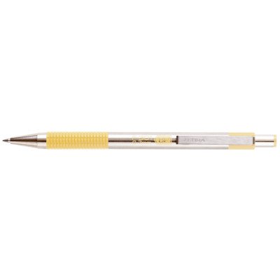 Golyóstoll 0,7mm, pasztell sárga test, Zebra F-301, írásszín kék Golyóstoll 0,7mm, pasztell sárga test, Zebra F-301, írásszín kék