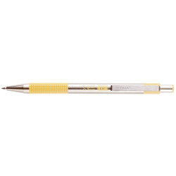 Golyóstoll 0,7mm, pasztell sárga test, Zebra F-301, írásszín kék Író- irodaszer, papíráru Zebra