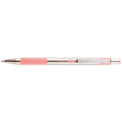 Golyóstoll 0,7mm, pasztell rózsaszín test, Zebra F-301, írásszín kék Író- irodaszer, papíráru Zebra