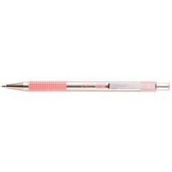 Golyóstoll 0,7mm, pasztell rózsaszín test, Zebra F-301, írásszín kék Író- irodaszer, papíráru Zebra