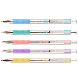 Golyóstoll 0,7mm, pasztell lila test, Zebra F-301, írásszín kék Író- irodaszer, papíráru Zebra
