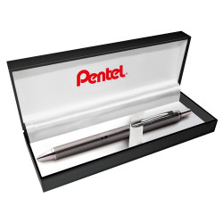 Rollertoll 0,35mm, fém antracit test, Pentel Energel BL407MA-A, írásszín kék Író- irodaszer, papíráru Pentel