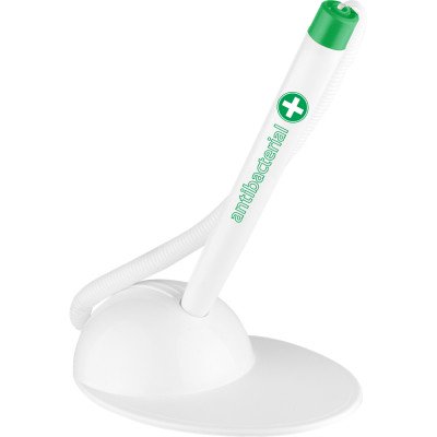 Ügyféltoll antibakteriális T-PEN Ico fehér/zöld test, írásszín kék Ügyféltoll antibakteriális T-PEN Ico fehér/zöld test, írásszín kék