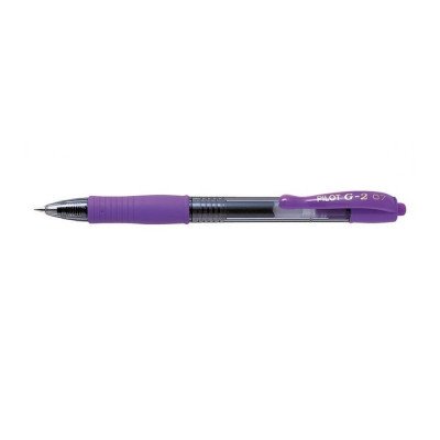 Zseléstoll 0,7mm, nyomógombos Pilot G-2, írásszín lila Zseléstoll 0,7mm, nyomógombos Pilot G-2, írásszín lila