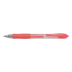 Zseléstoll 0,7mm, nyomógombos Pilot G-2, írásszín neon piros