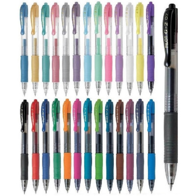 Zseléstoll 0,5mm, nyomógombos Pilot G-2, írásszín fekete Zseléstoll 0,5mm, nyomógombos Pilot G-2, írásszín fekete