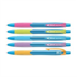Golyóstoll nyomógombos vegyes színek 0,7mm Antilop Super Smooth írásszín kék Író- irodaszer, papíráru Antilop