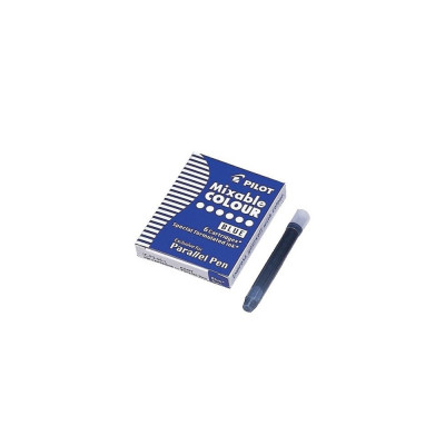 Töltőtoll tintapatron Pilot Parallel Pen 6 db/doboz, kék