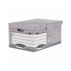 Archiváló konténer csapófedéllel, 310 x 390 x 560 mm., Bankers Box System by Fellowes® 10 db/csomag, szürke Író- irodaszer, papíráru Fellowes