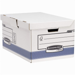 Archiváló konténer csapófedéllel, karton, 310 x 390 x 560 mm., Bankers Box System by Fellowes® 2 db/csomag, kék/fehér Író- irodaszer, papíráru Fellowes