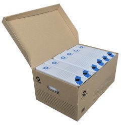 Archiváló konténer karton doboz fedeles 54x36x25cm, felfelé nyíló tetővel Bluering® barna Író- irodaszer, papíráru Bluering