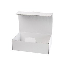 Irattári doboz A4, 375x250x115mm, mindkét oldalán fehér Bluering® Író- irodaszer, papíráru Bluering