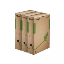 Archiváló doboz A4, 80mm, újrahasznosított karton Esselte Eco barna Író- irodaszer, papíráru Esselte