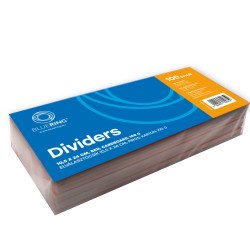 Elválasztócsík, karton 190g. 10,5x24cm, 100 db/csomag, Bluering® piros Író- irodaszer, papíráru Bluering