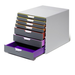 Fiókos irattároló, 7 fiókkal, Durable Varicolor® 7 Író- irodaszer, papíráru Durable