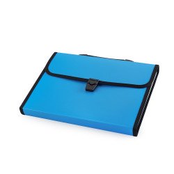Irattartó táska, harmonikatáska, 13 rekeszes füles csatos Bluering® kék Író- irodaszer, papíráru Bluering